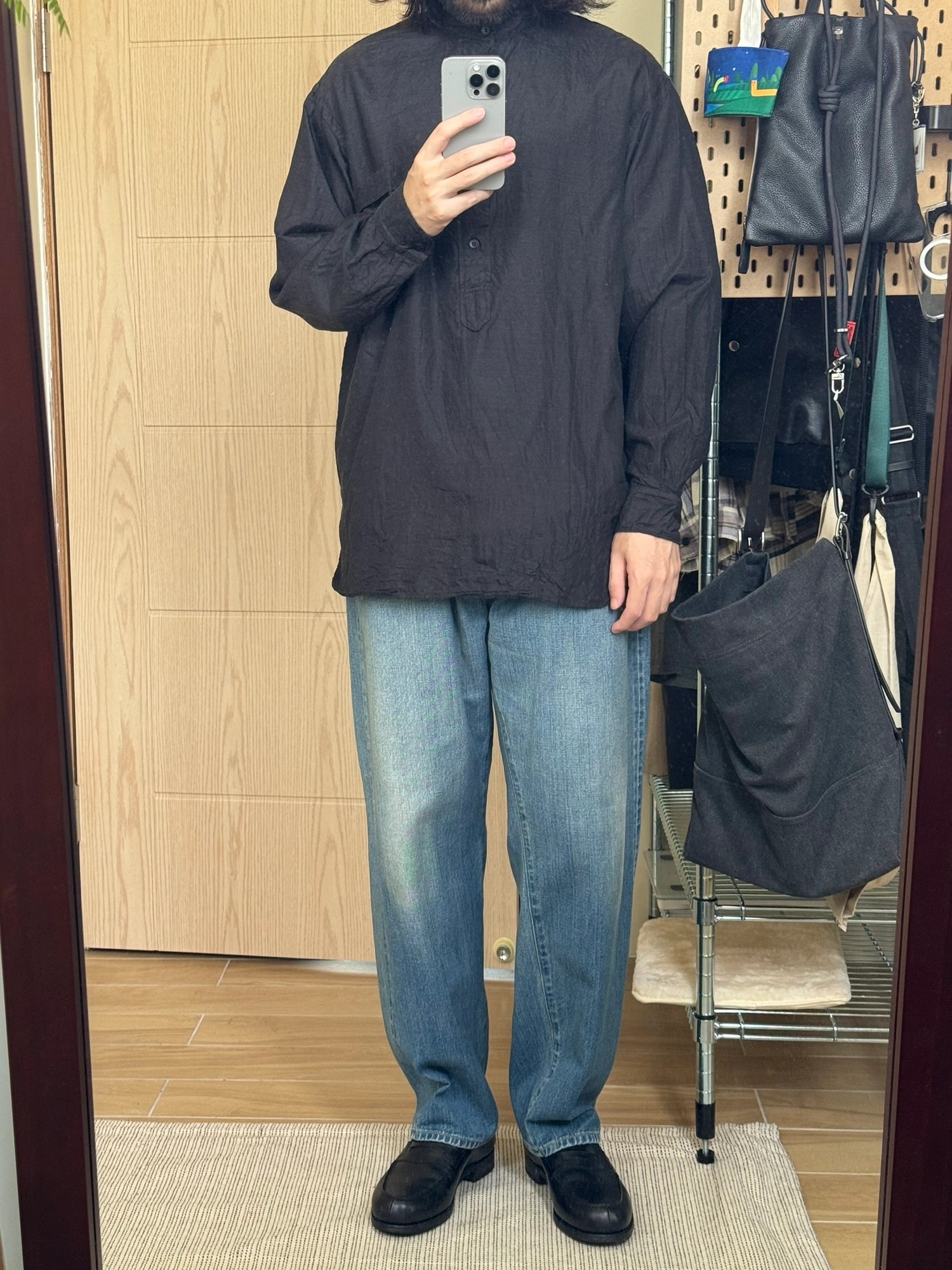 A.PRESSE No.22 Washed Wide Denim Pants