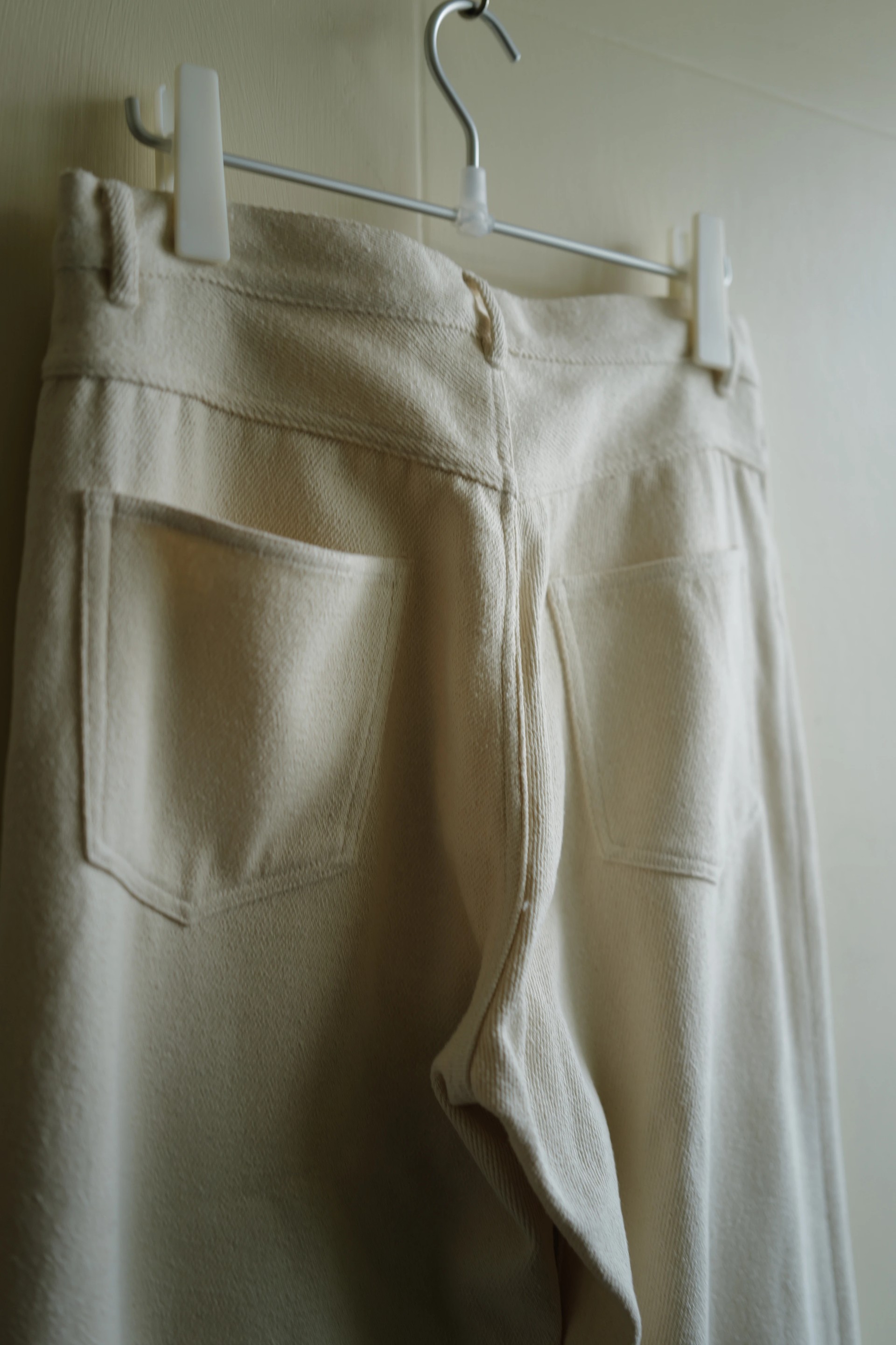 AURALEE Silk Nep Denim 5P Wide Pants — 5