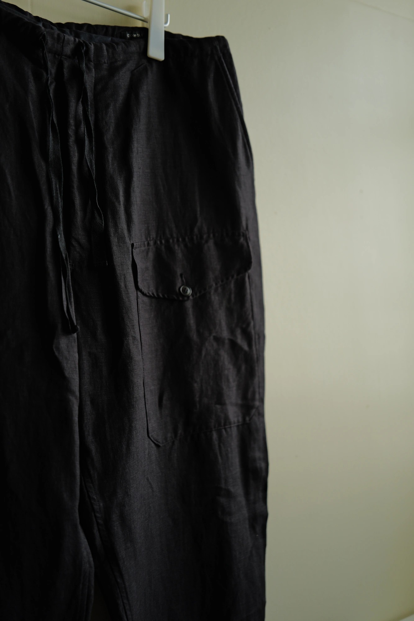COMOLI Viscose Linen Drawstring Pants — 2