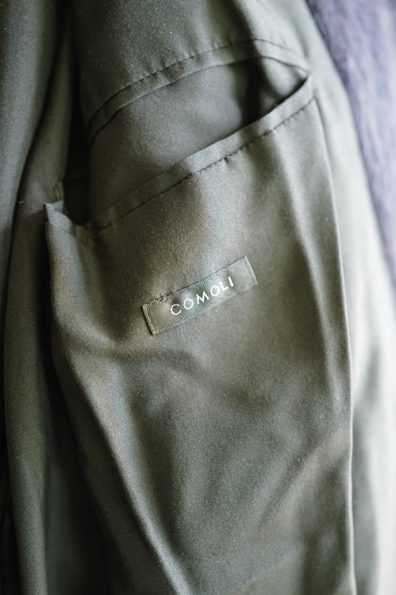 COMOLI Camel Shaggy Jacket — 4