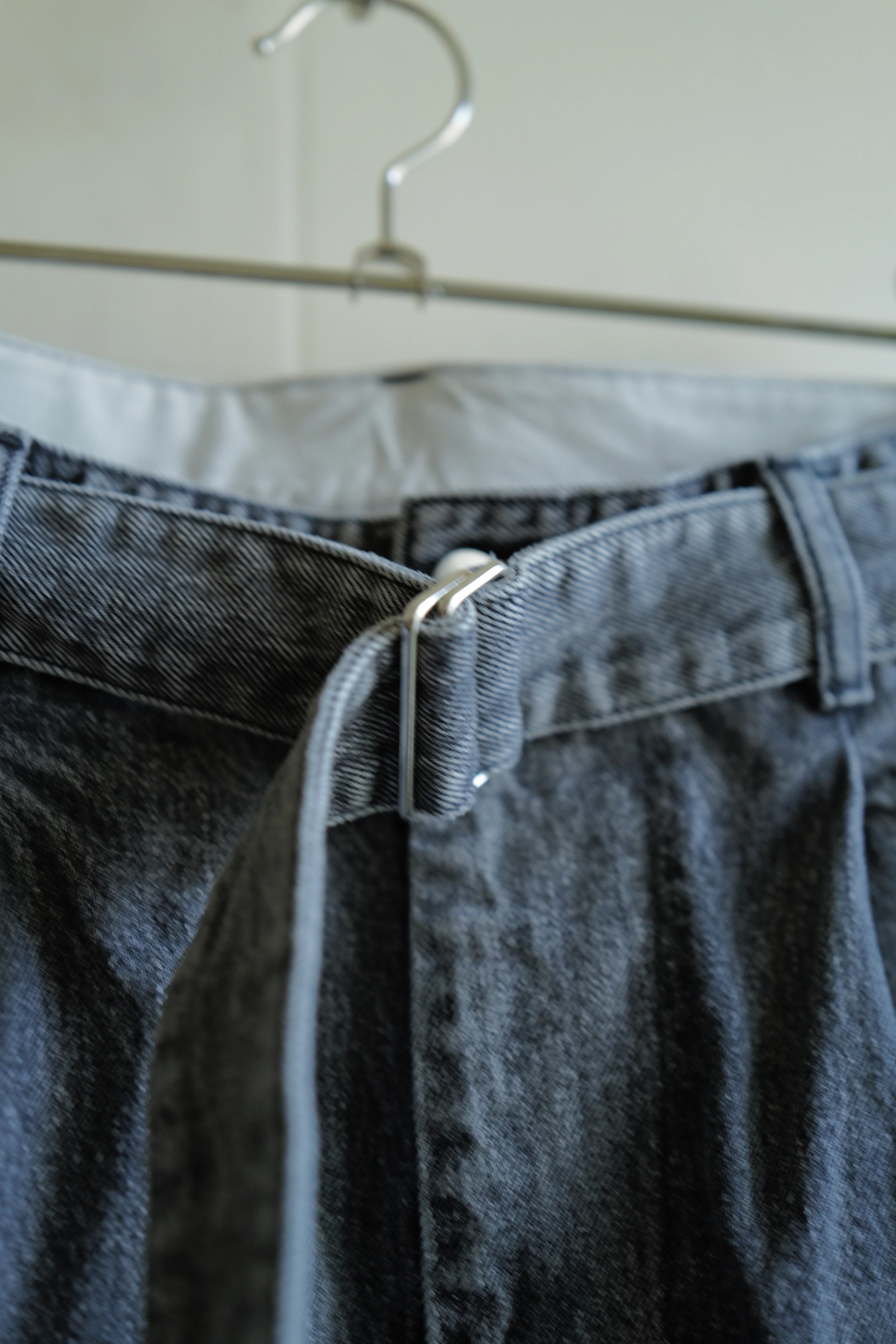 Graphpaper Selvage Denim Belted Pants — 3