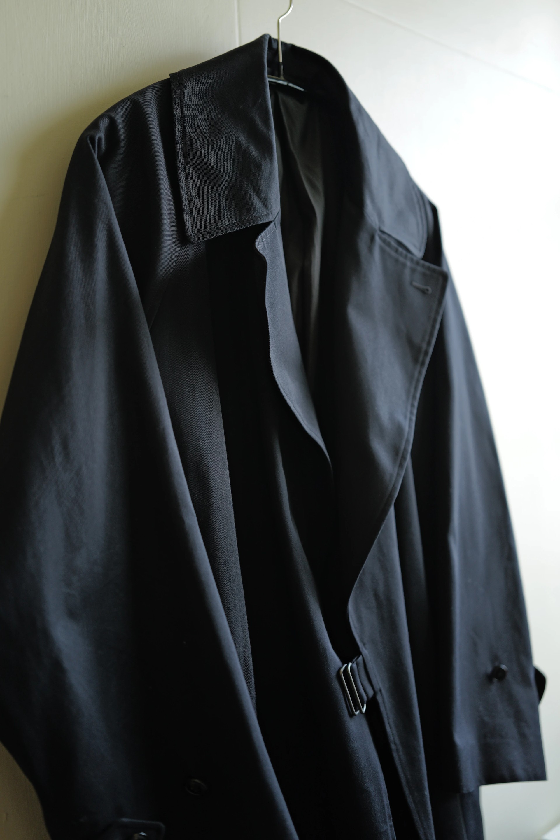 COMOLI Cotton Gabardine Tielocken Coat — 2