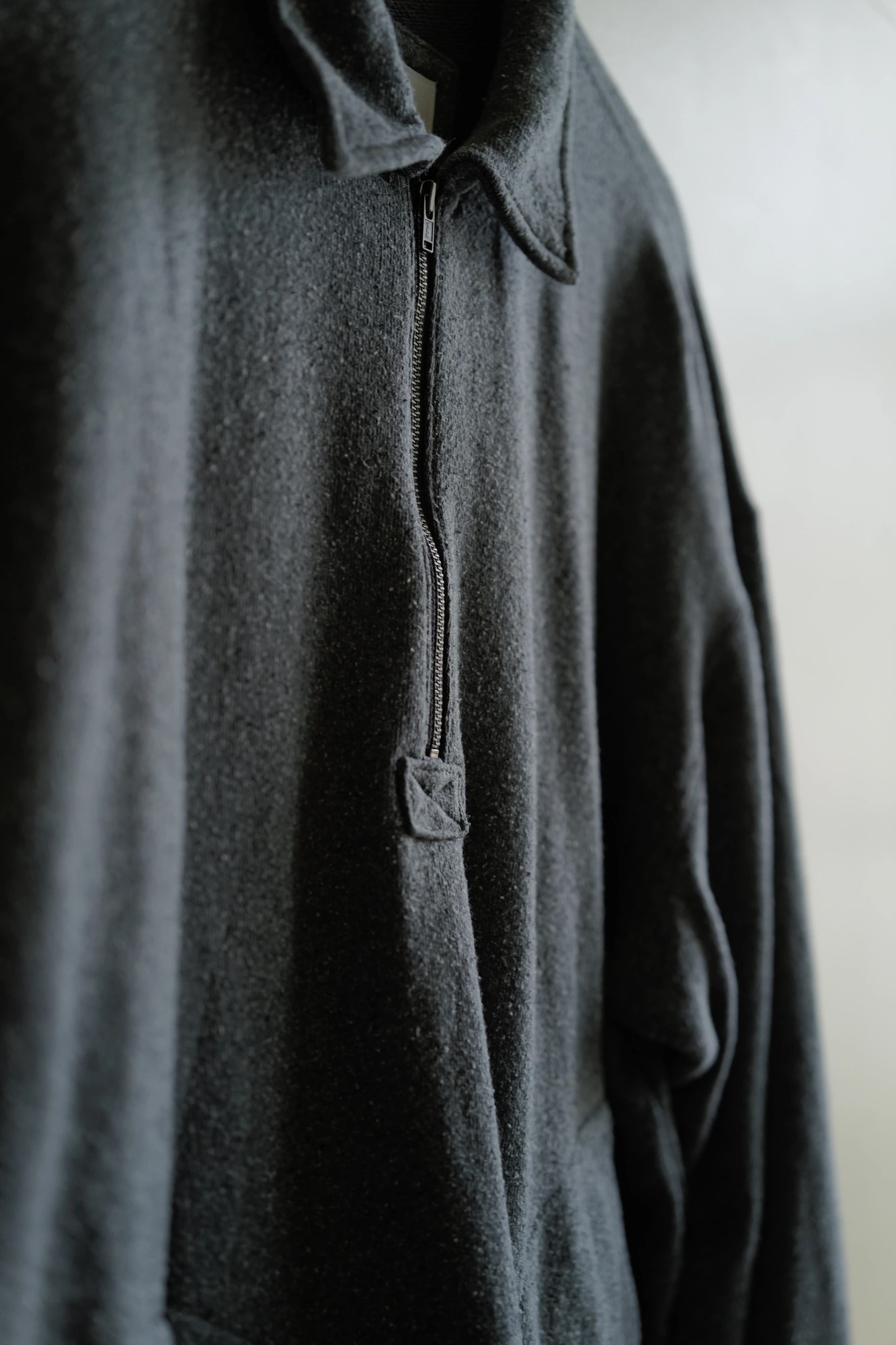 Cornier SILK/COTTON LOOPBACK FLEECE HALF ZIP SHIRTS — 2