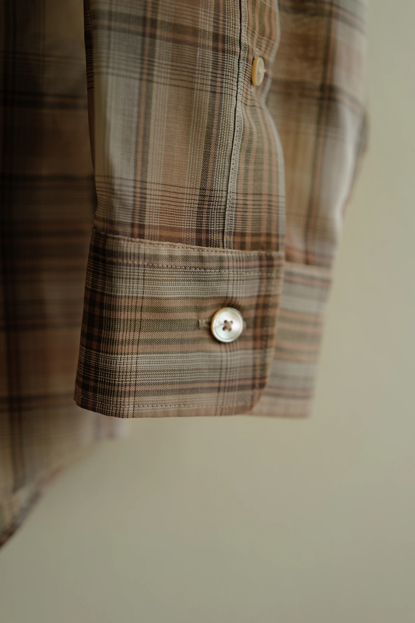 AURALEE WOOL RECYCLED POLYESTER CLOTH SHIRTS — 4