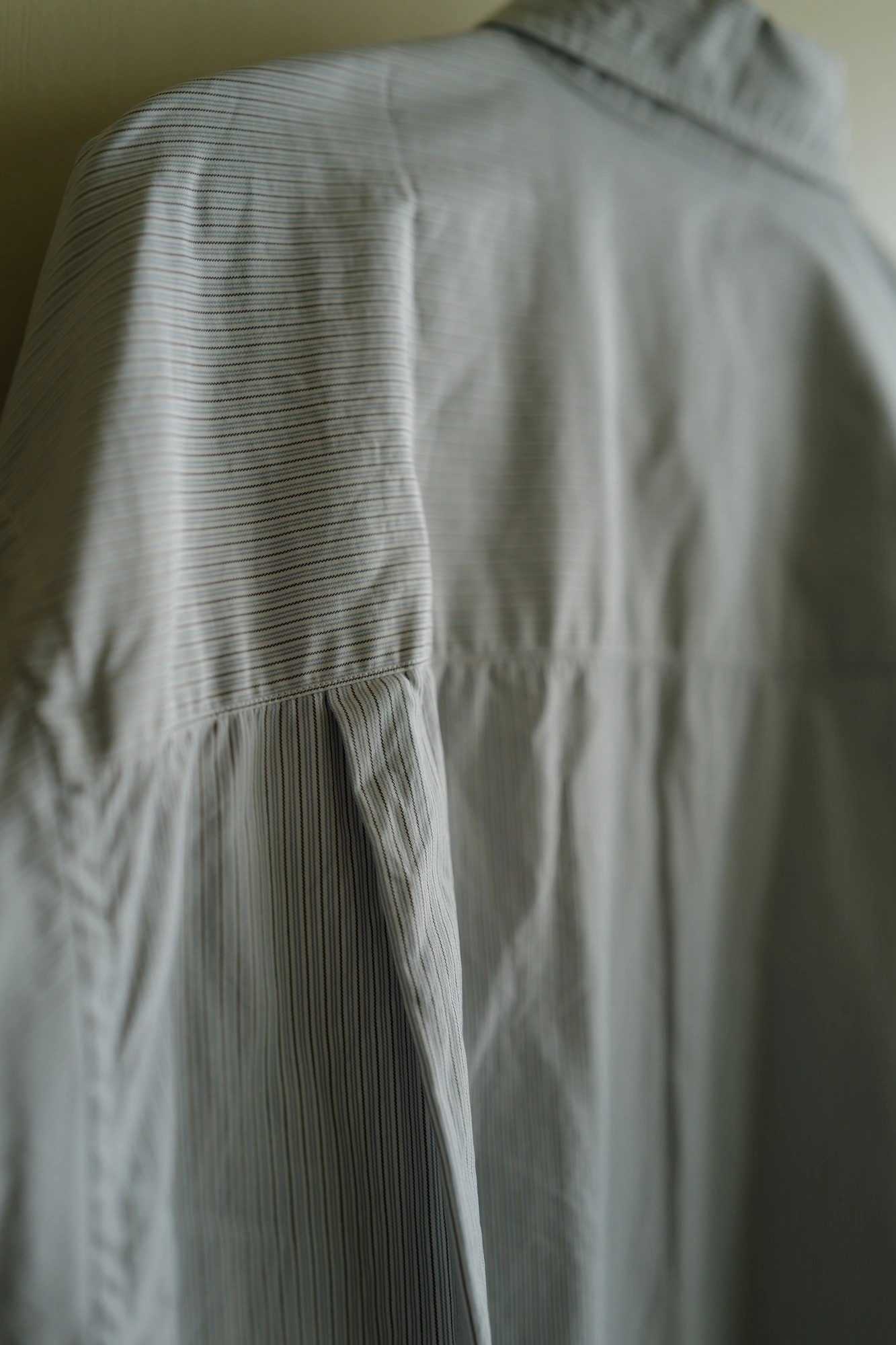 AURALEE Washed Finx Twill Stripe Shirt — 5