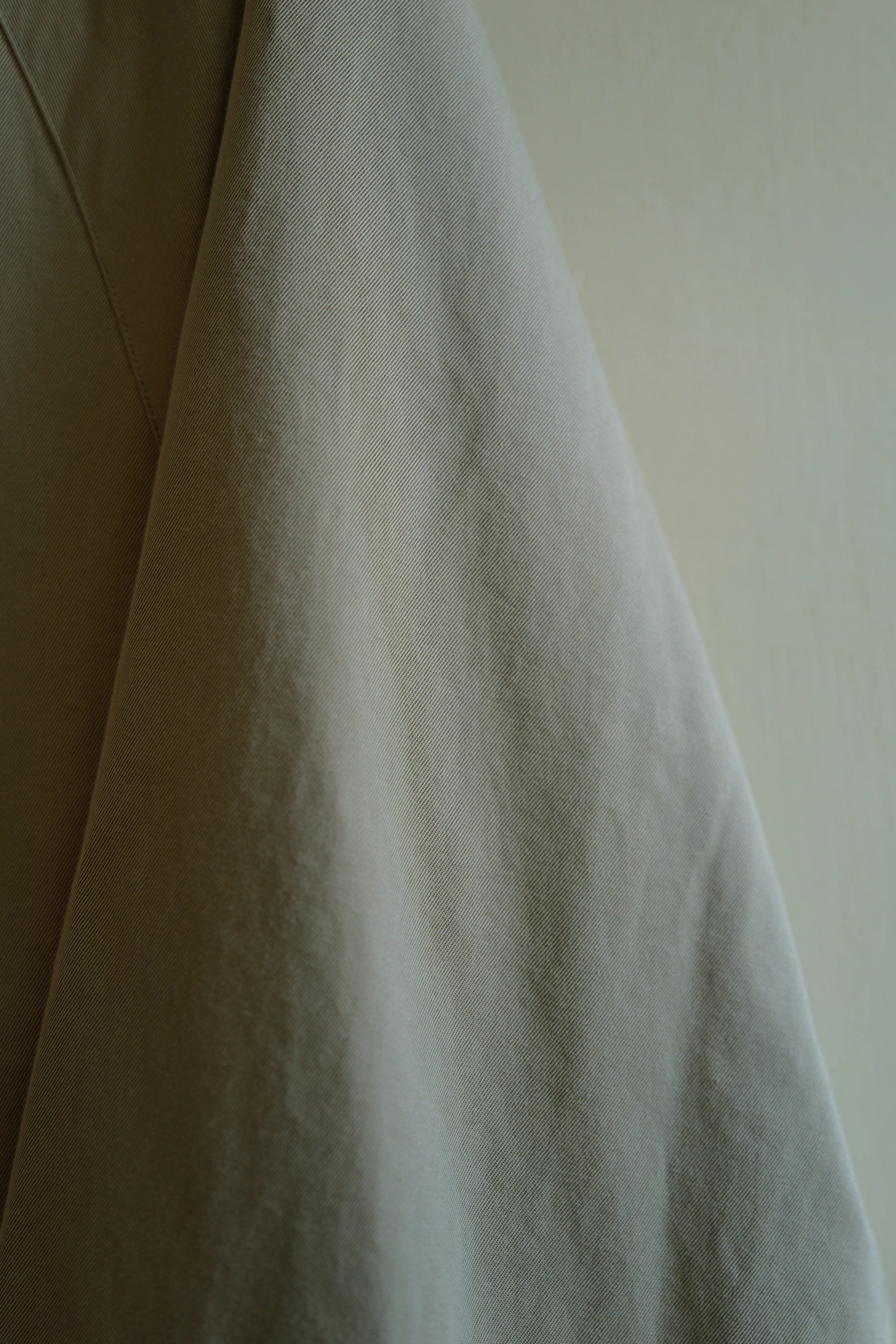 COMOLI Cotton Gabardine Bal Collar Coat — 4