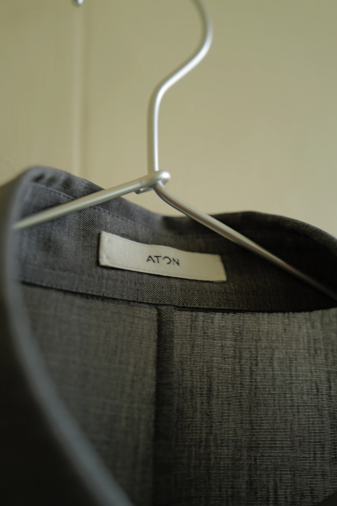 ATON TWIST WOOL TROPICAL OVERSIZED SHIRT — 2