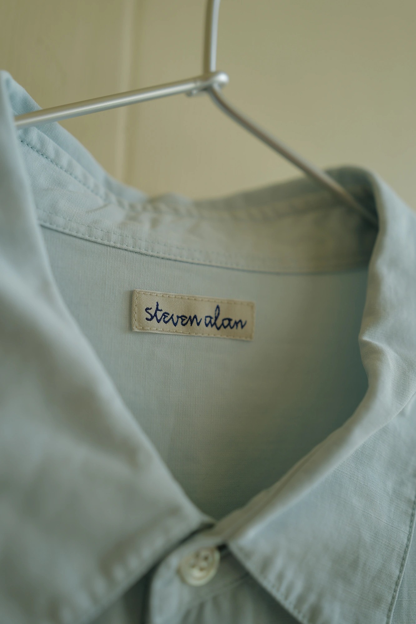 STEVEN ALAN SLUB REGULAR COLLAR SHIRT LOOSE — 2