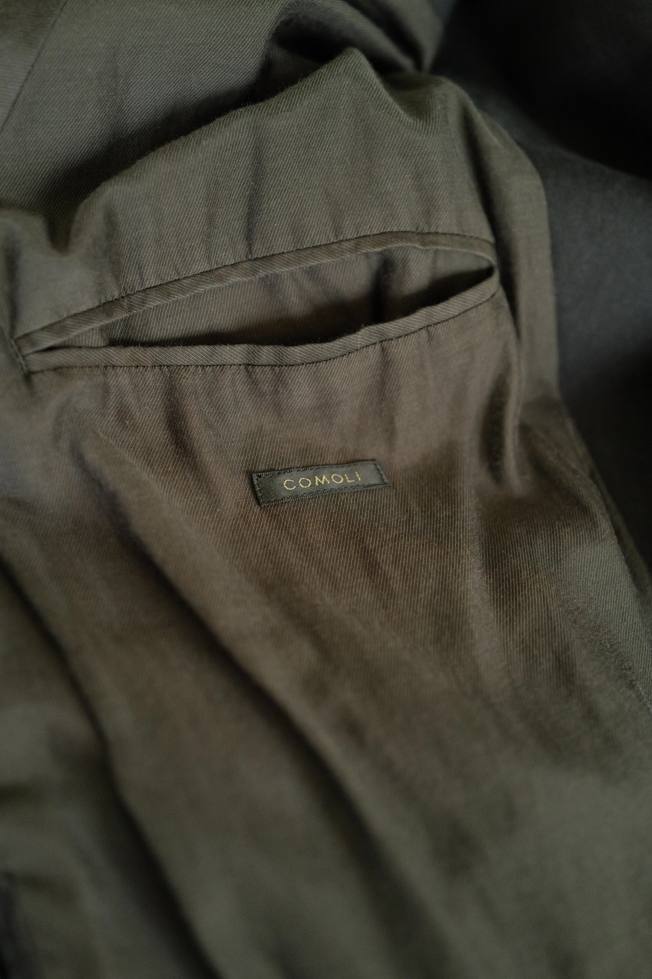 COMOLI Washed Tielocken Coat — 4