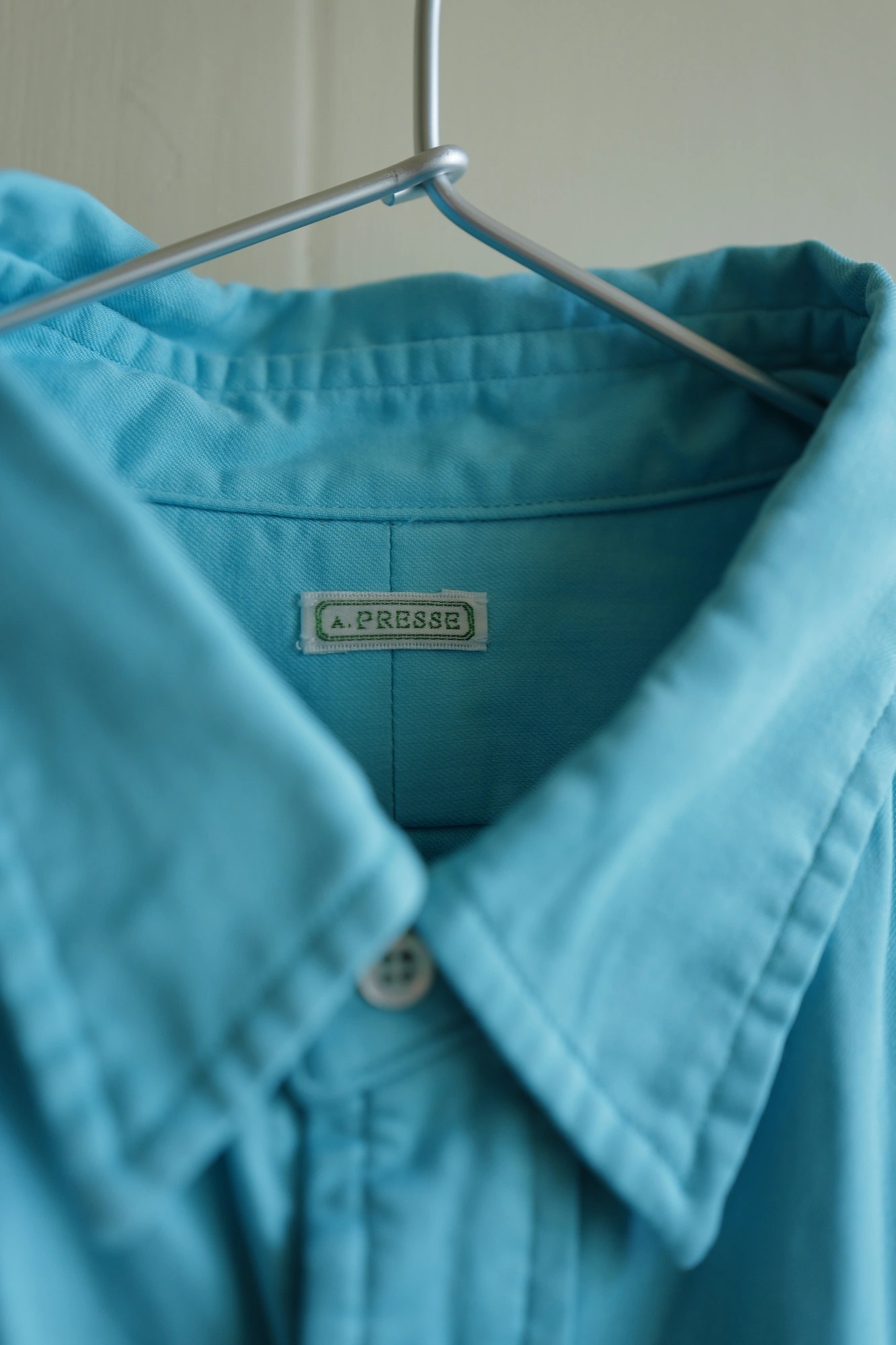 A.PRESSE Double Weave Twill Regular Collar Shirt — 2