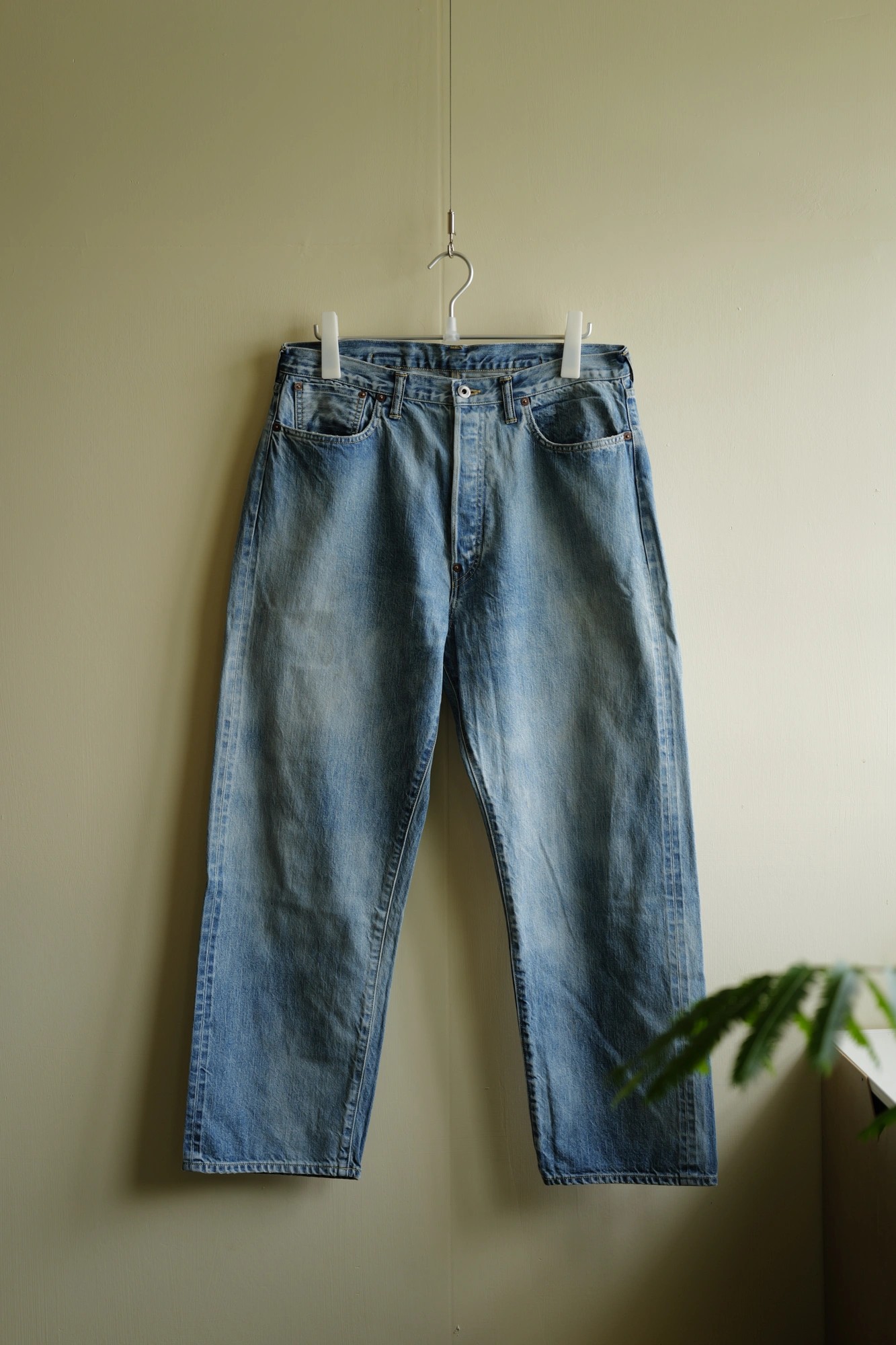 A.PRESSE No.37 Washed Wide Denim Pants — 1