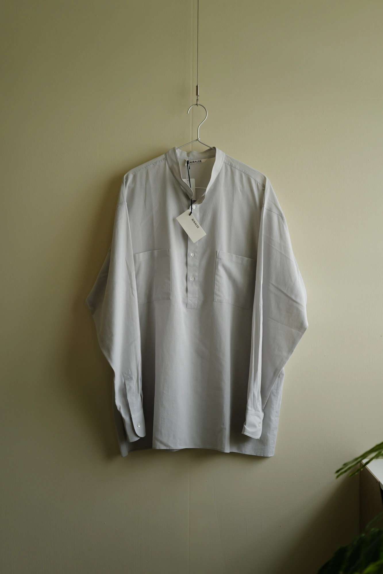 AURALEE Shuttle Georgette Cloth P/O Shirts