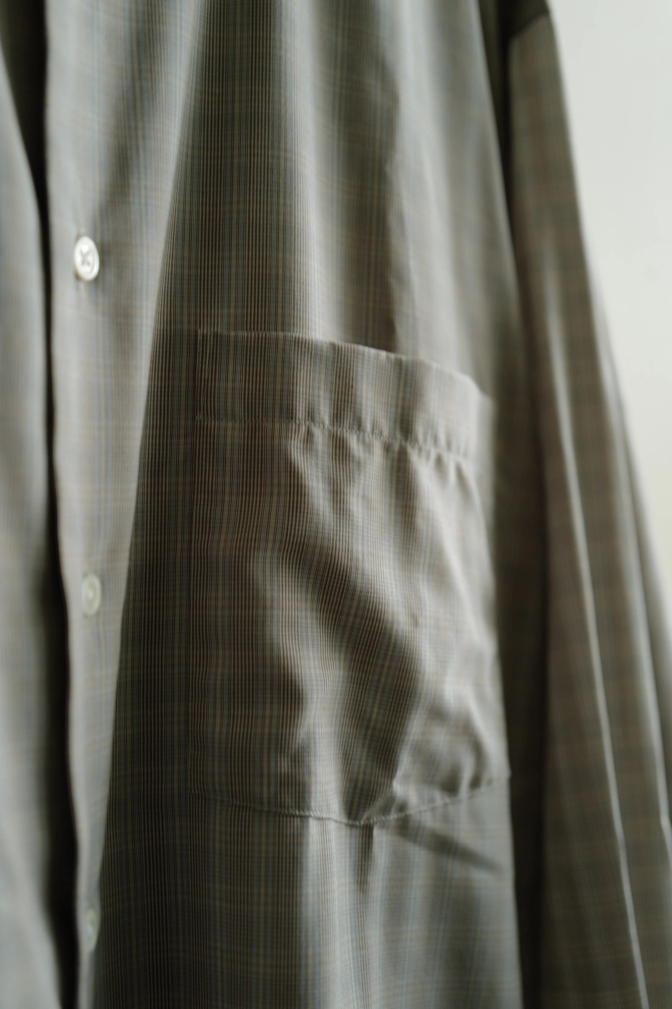 AURALEE Super Light Wool Check Shirts — 4