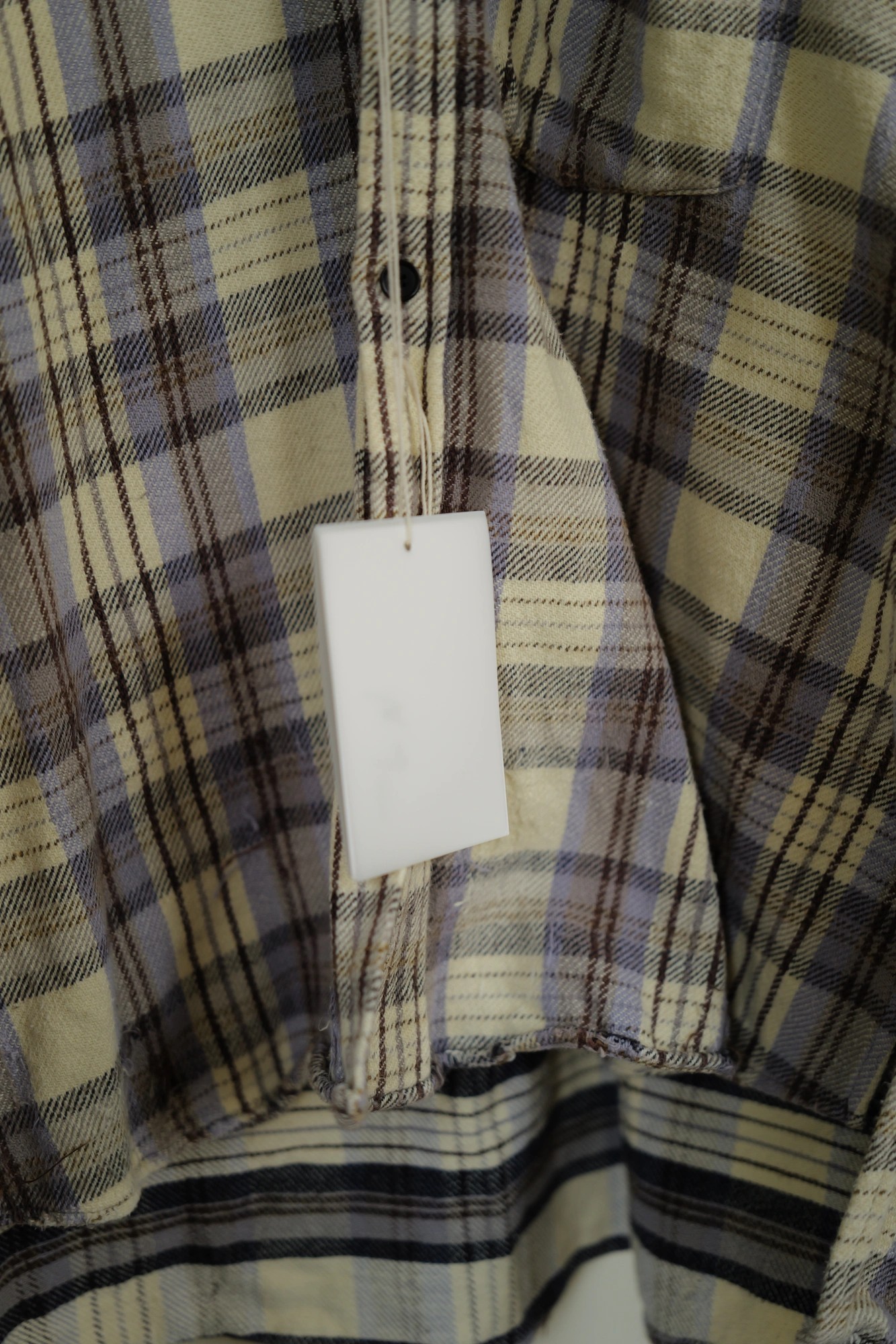 ANCELLM NEL CHECK HOODIE SHORT — 6