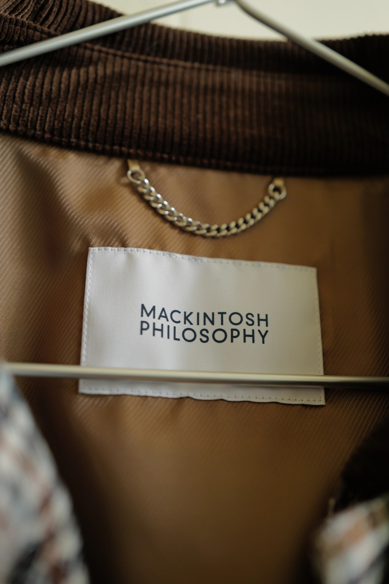 MACKINTOSH PHILOSOPHY Wool Check Short Raglan Outer Tweed Jacket — 2