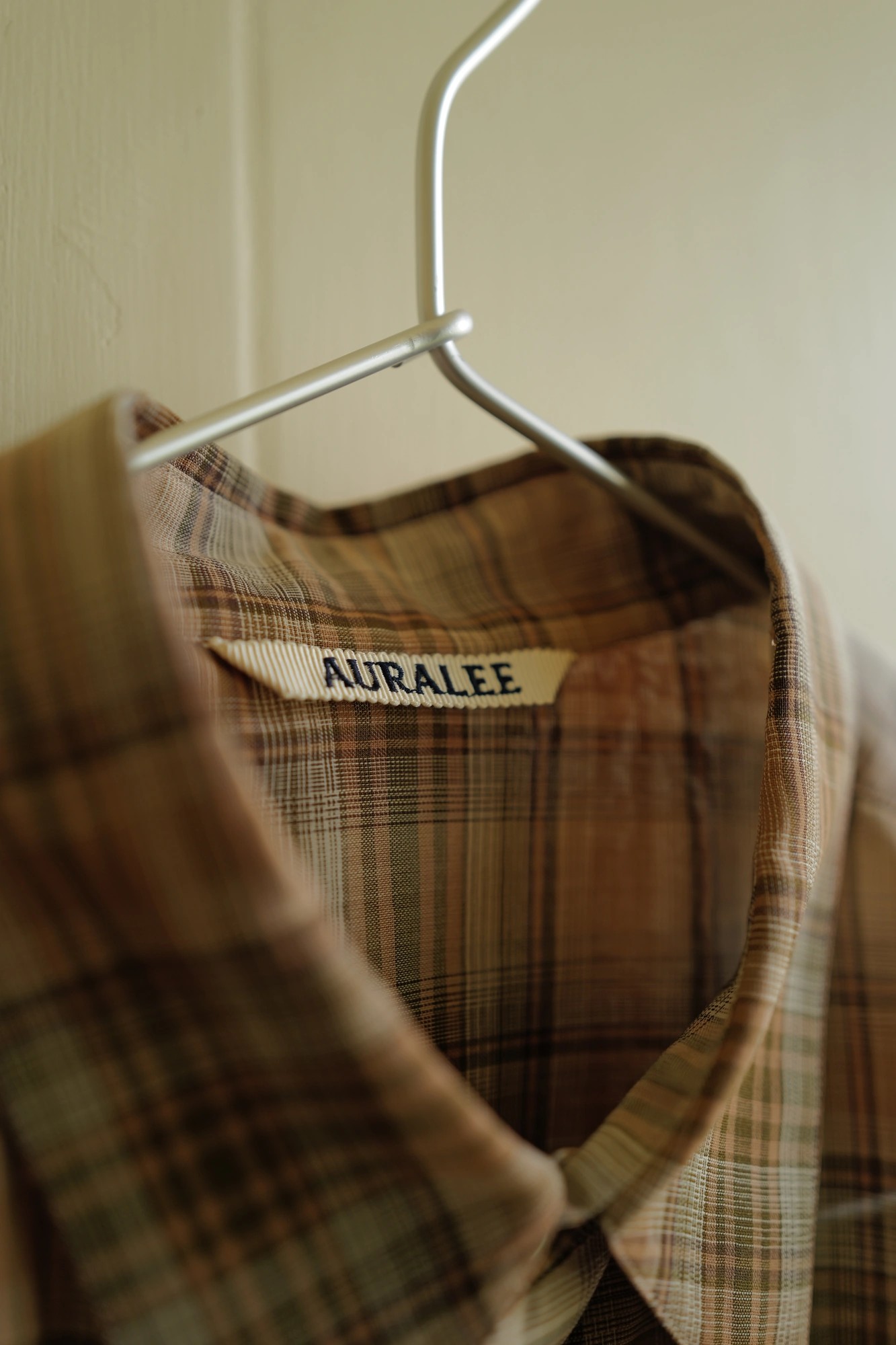 AURALEE WOOL RECYCLED POLYESTER CLOTH SHIRTS — 2