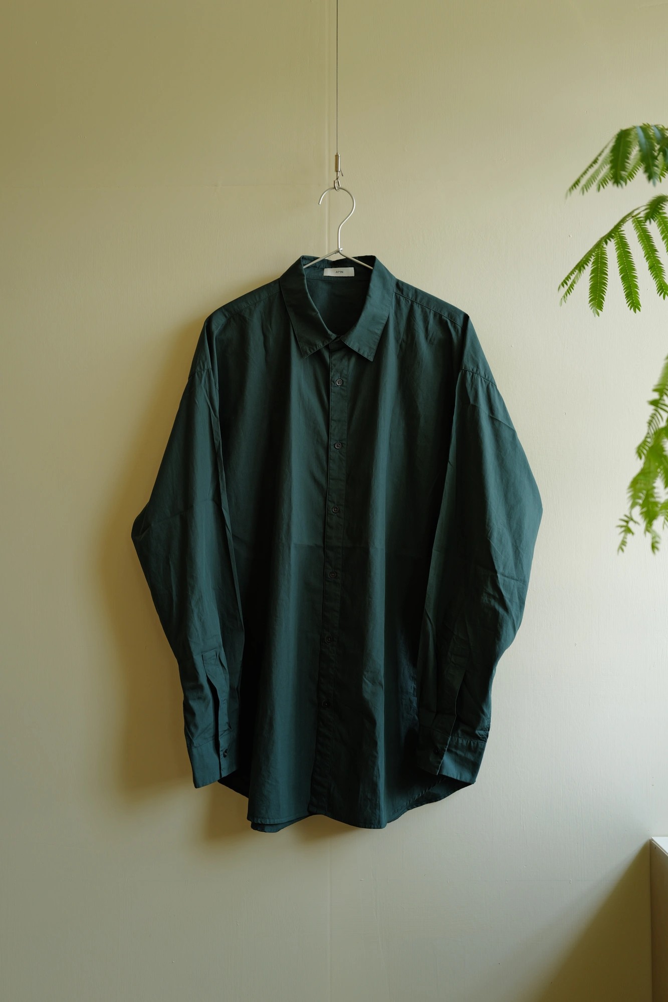 ATON COTTON LAWN OVERSIZED SHIRT