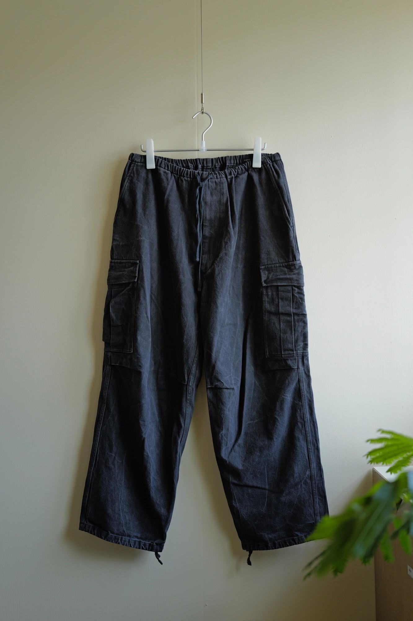 COMOLI Black Drill 6P Pants