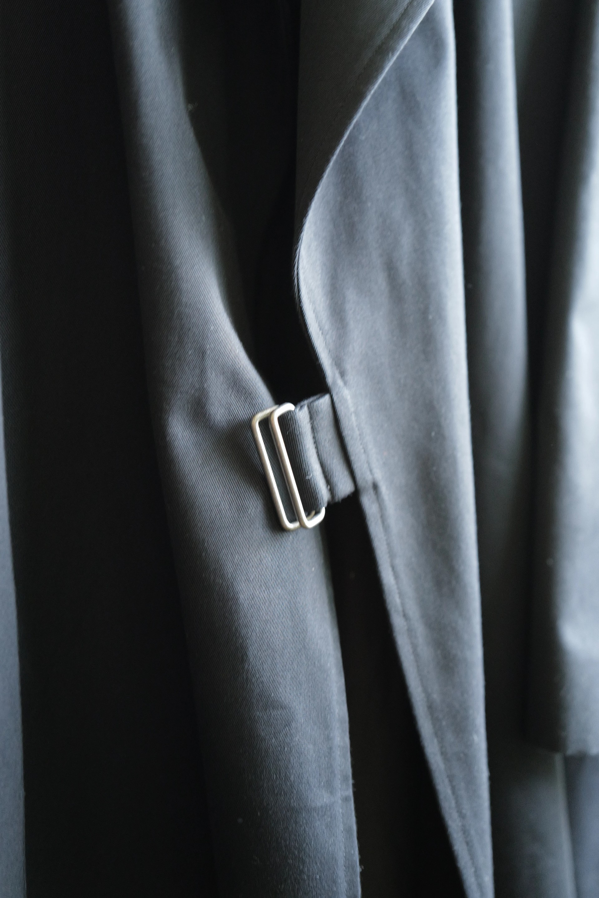 COMOLI Cotton Gabardine Tielocken Coat — 3
