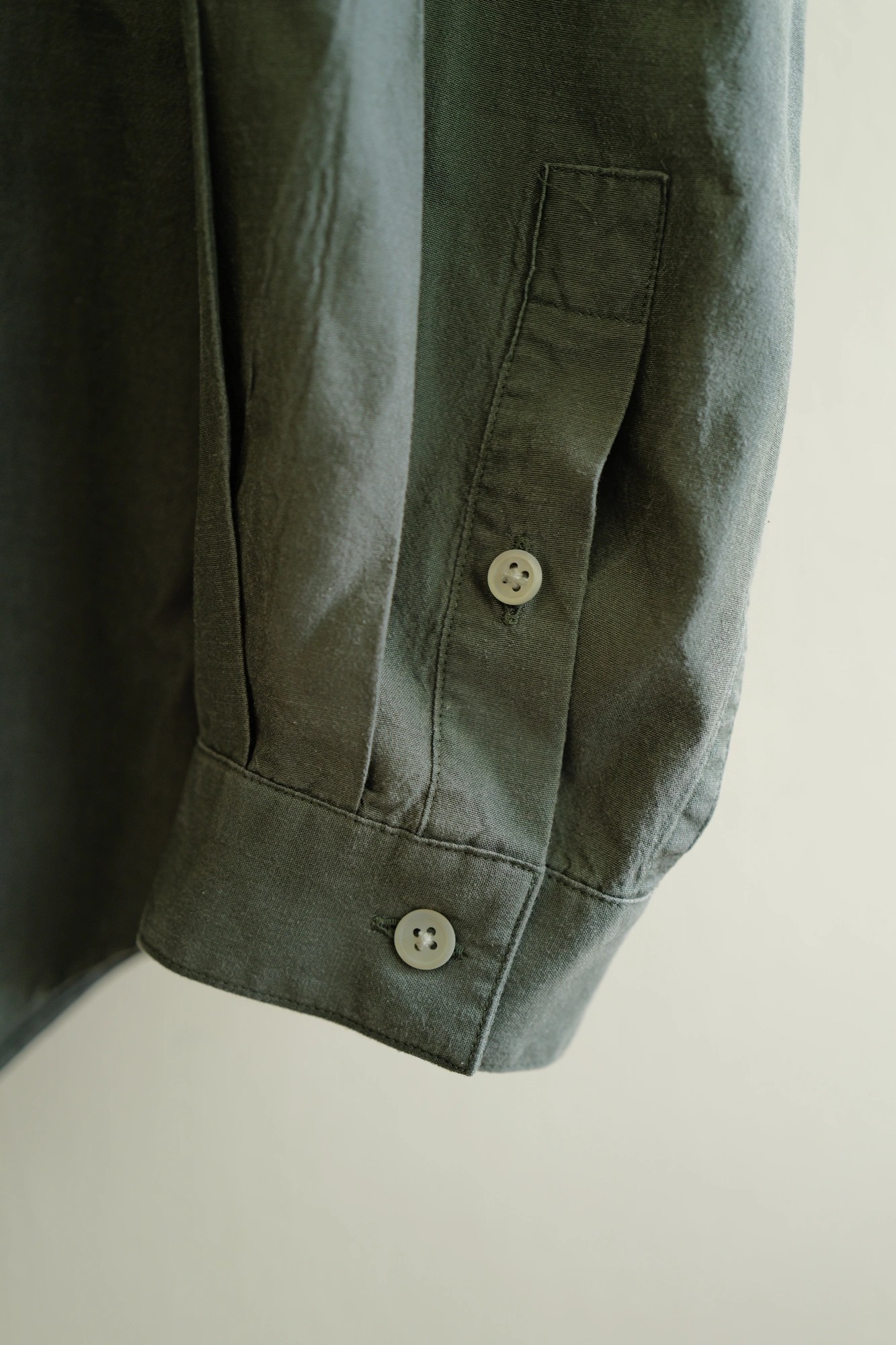 ATON SHORT FIBER SILK WASHED SHIRT — 4