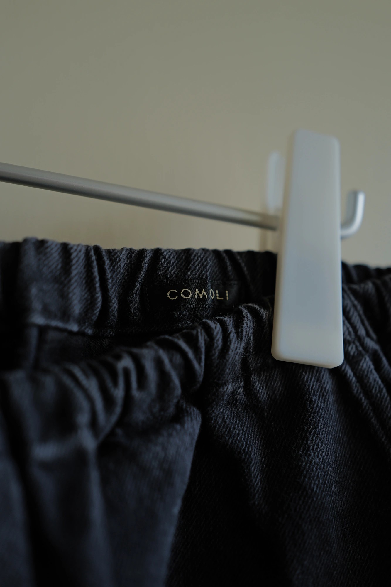 COMOLI Black Drill 6P Pants — 7
