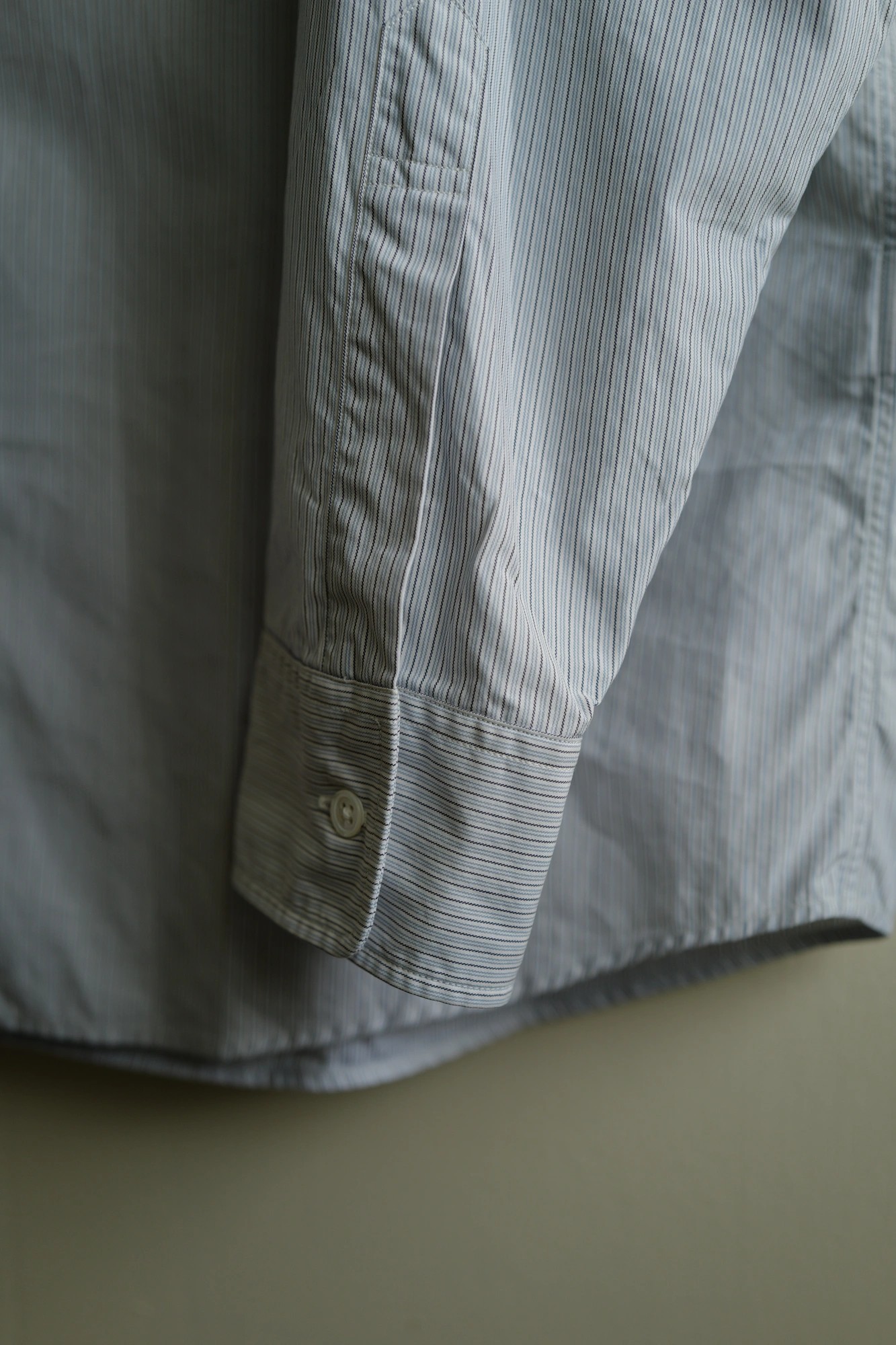 AURALEE Washed Finx Twill Stripe Shirt — 4